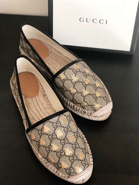 gucci bee stripe espadrilles|Gucci espadrilles for sale.